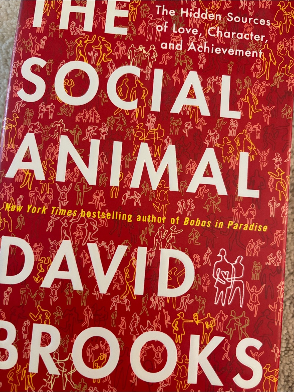 The Social Animal David Brooks - hardback personalized signed by author EUC